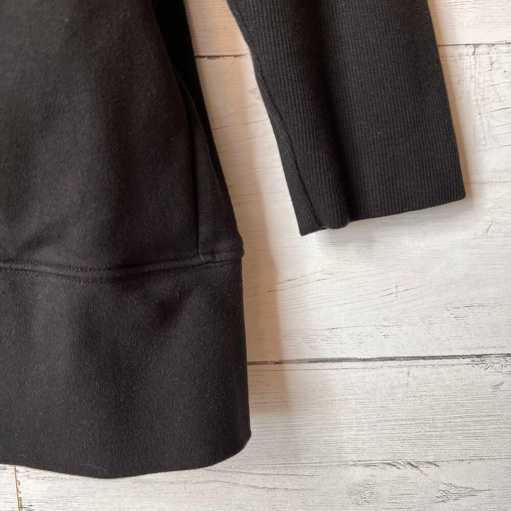 Pact Cardigan Womens Size XS/S Black Open Front 100% Organic Cotton Pockets - Picture 6 of 16